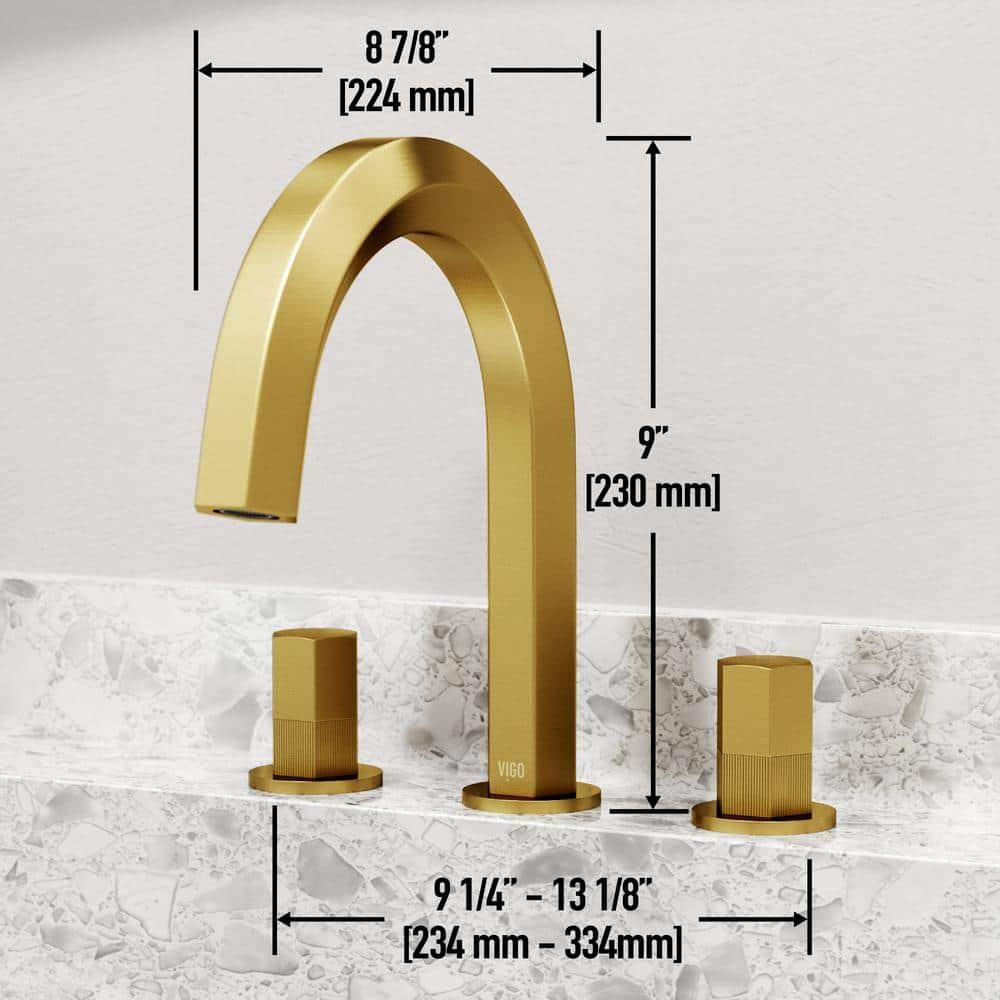 Hart 9" H Two Handle Widespread Bathroom Faucet
