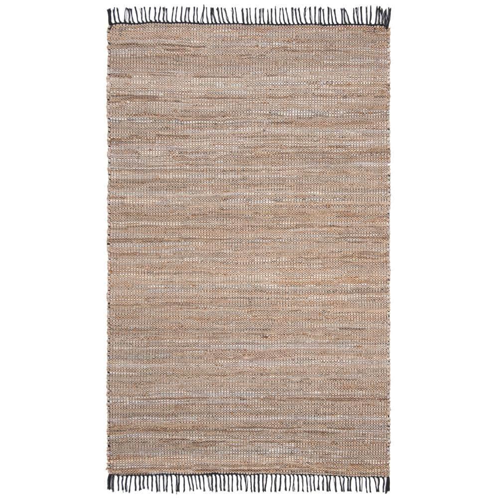 Vintage Leather VTL203 Hand Woven Area Rug - Beige - 4'x6' - Safavieh.