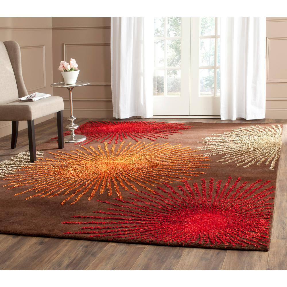 Soho SOH712 Hand Tufted Area Rug - Brown/Multi - 8'9"x11'9" - Safavieh.