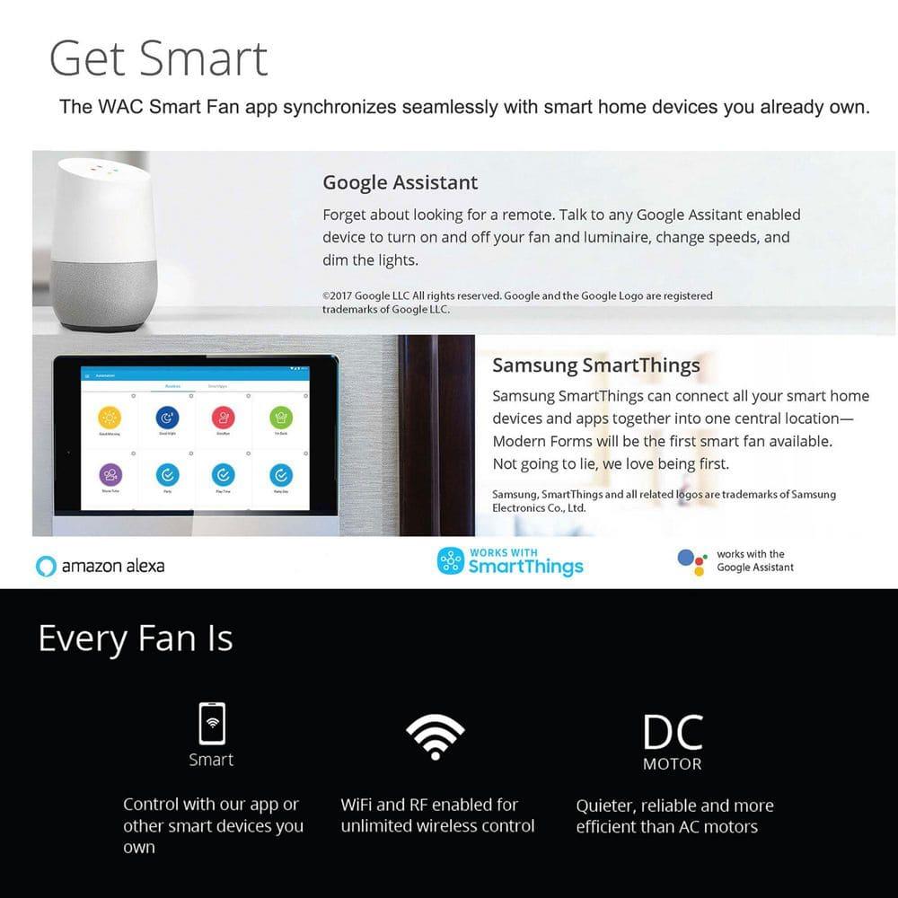 54" Swirl 3 - Blade Outdoor LED Smart Propeller Ceiling Fan with Remote Control and Light Kit Included