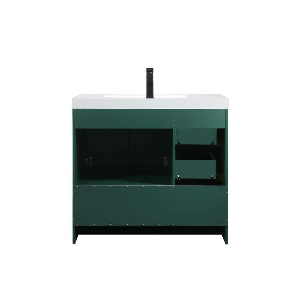 Mercury Row® Southmead 36'' Single Bathroom Vanity with Resin Top