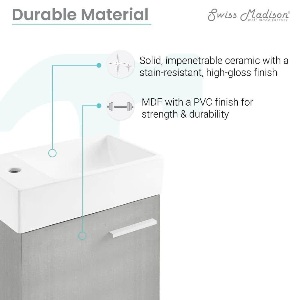 Colmer 18" Wall-Mounted Bathroom Vanity