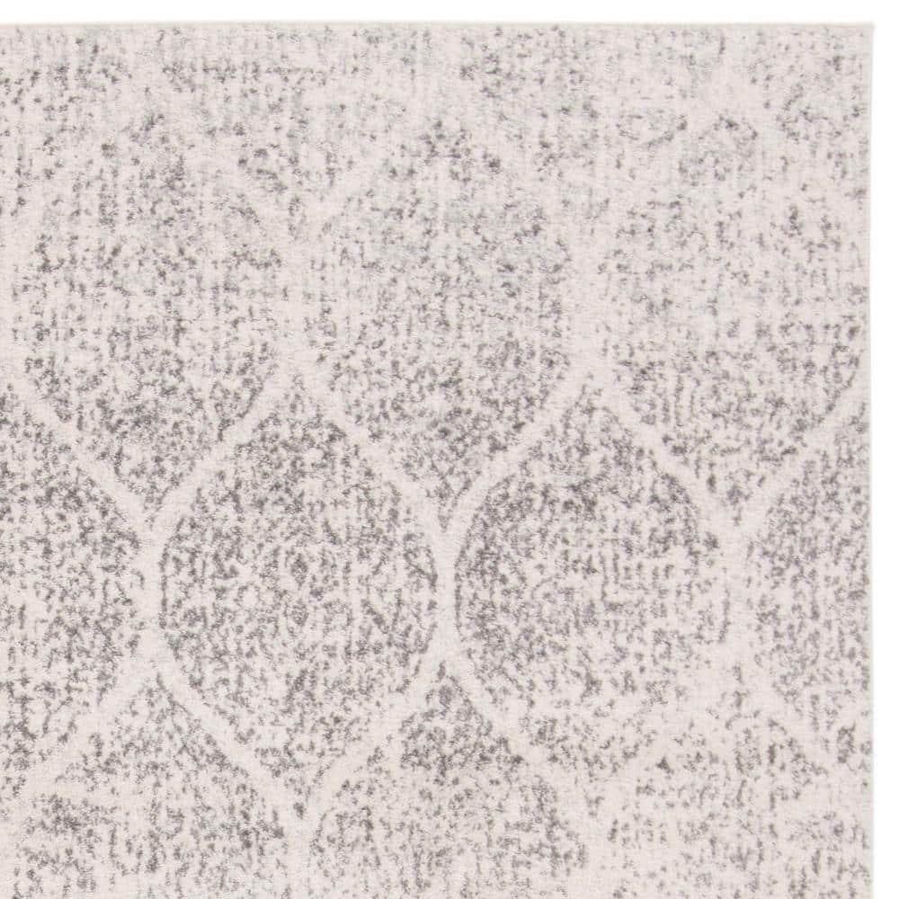 Madison MAD604 Power Loomed Indoor Area Rug - Ivory/Silver - 8'x10' - Safavieh
