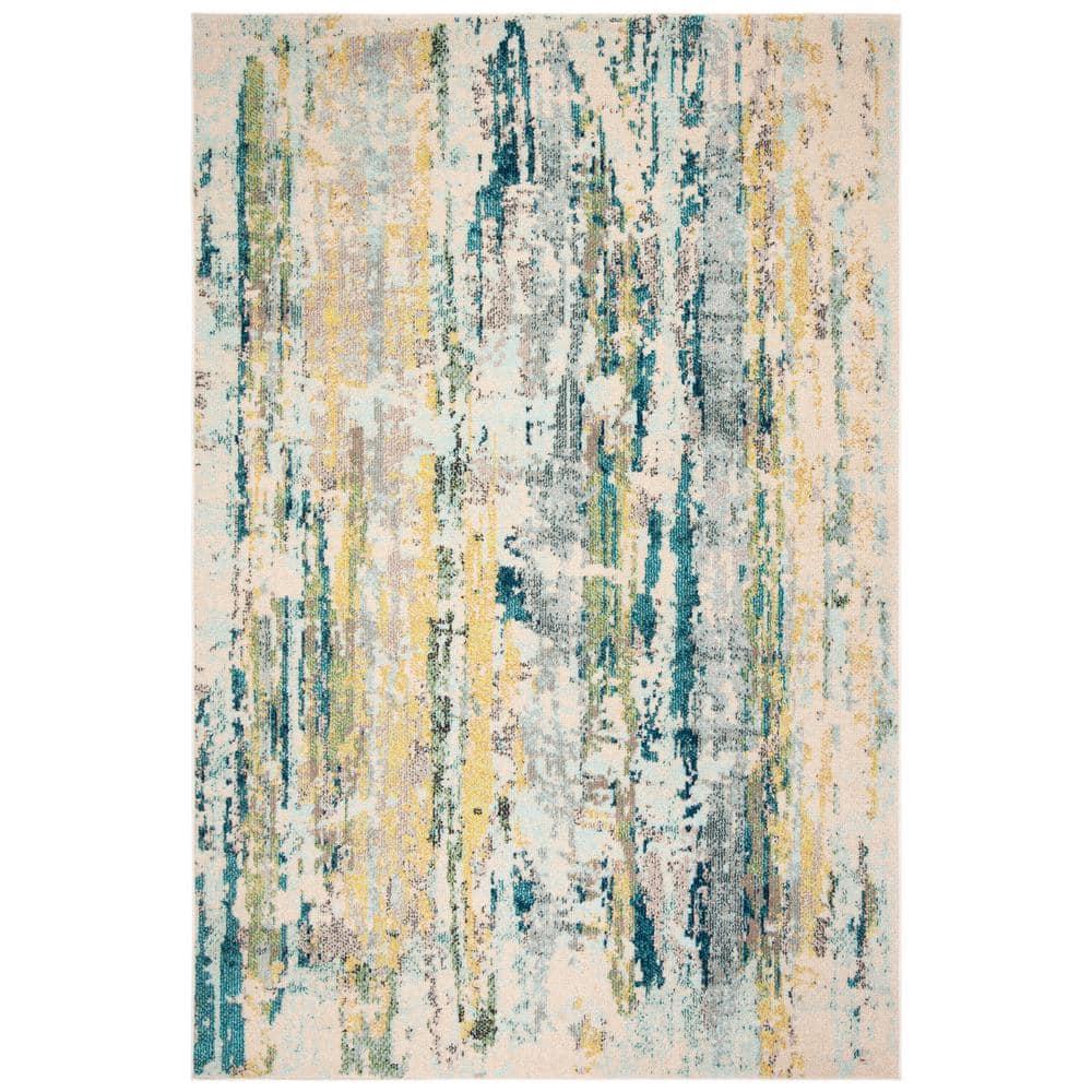 Madison MAD260 Power Loomed Area Rug - Beige/Olive - 4'x6' - Safavieh.