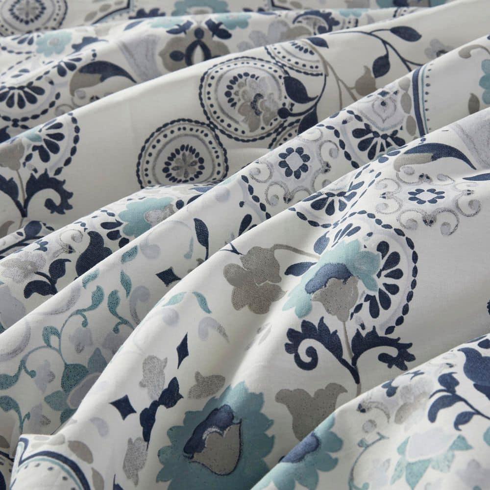 Brielle 3 Piece Floral Printed Cotton Comforter Set