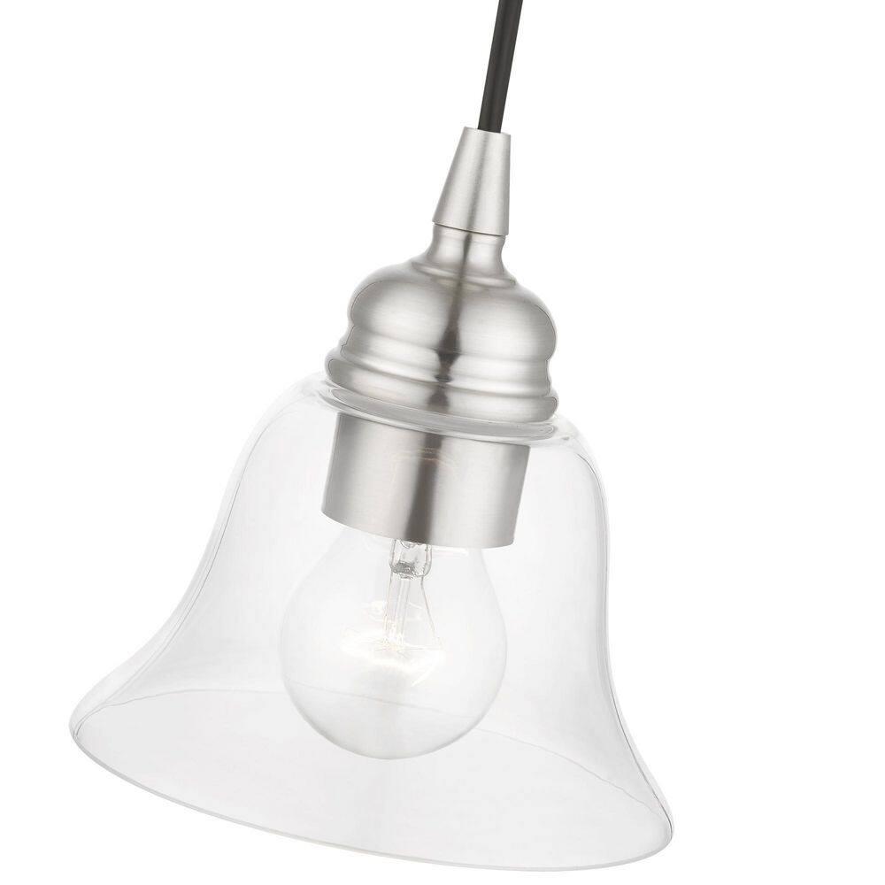 Livex Lighting Moreland 1 - Light Pendant in Brushed Nickel