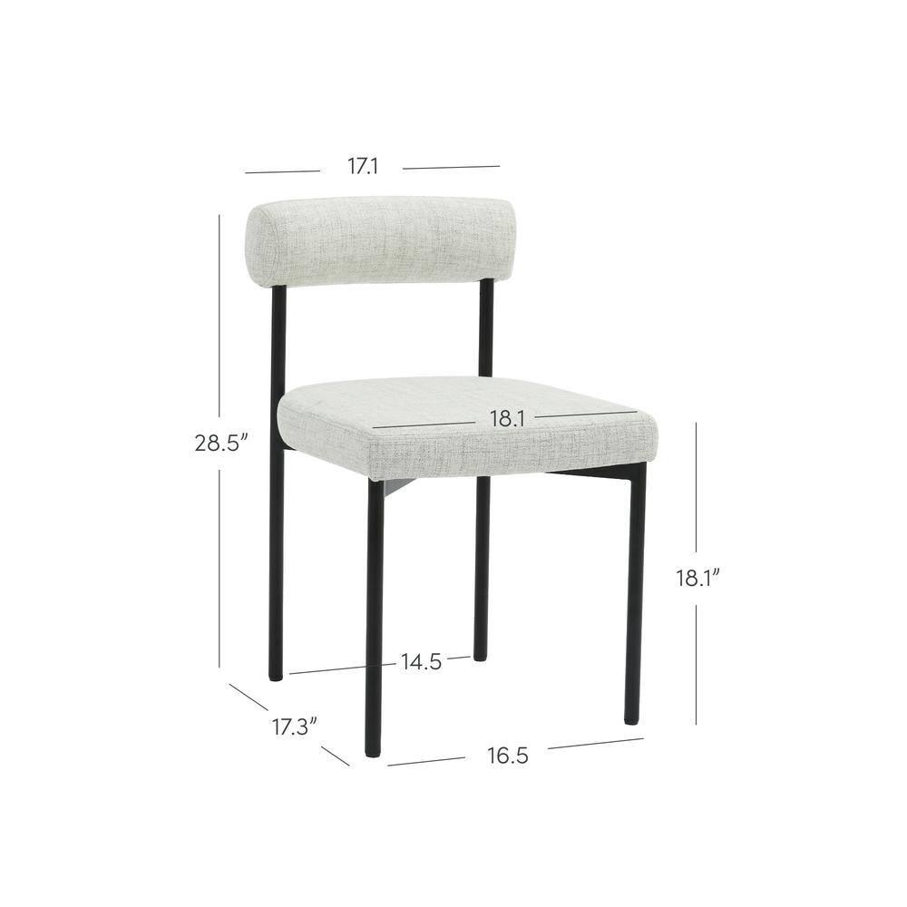 Nathan James Set of 6 Dahlia Dining Chairs Gray