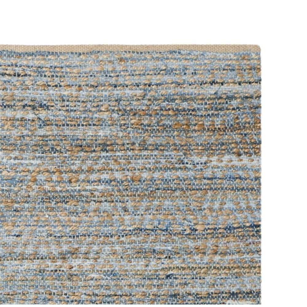 Cape Cod CAP350 Hand Woven Area Rug - Natural/Blue - 8'9"x11'9" - Safavieh.