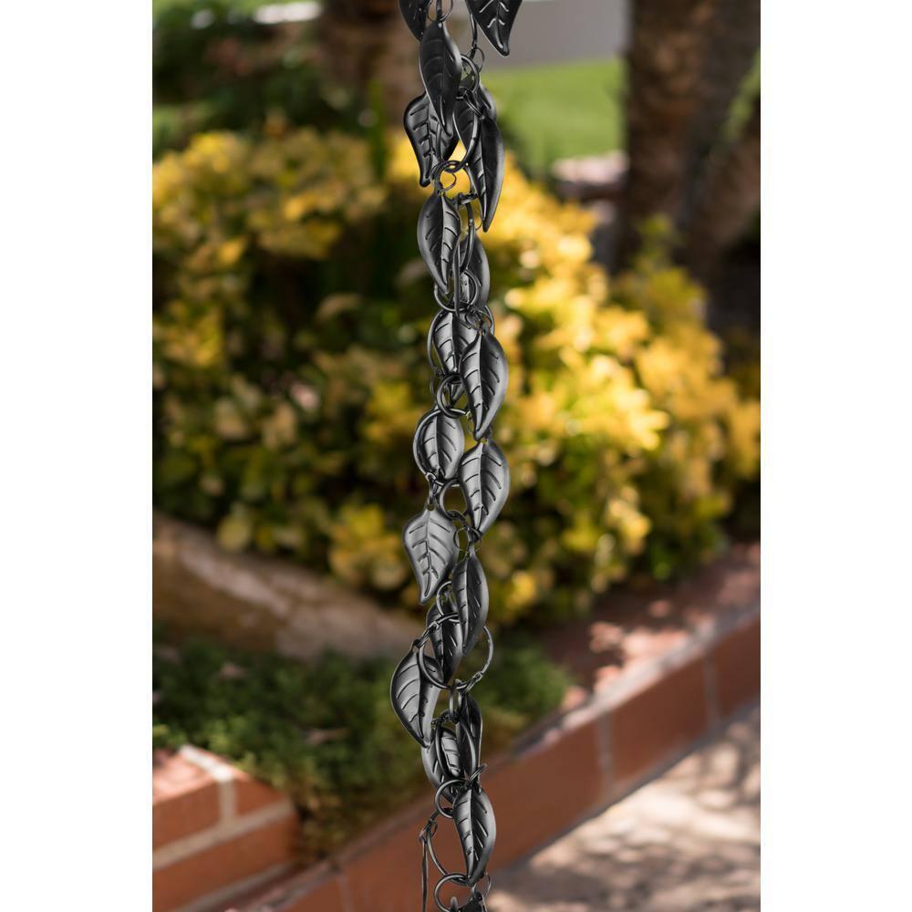 Monarch Rain Chains Aluminum Cascading Leaves Rain Chain Replacement Downspout for Gutters | Wayfair