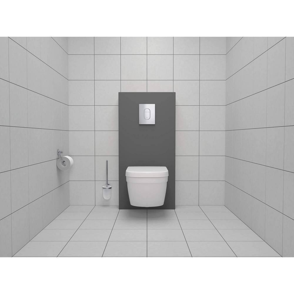 GROHE Essentials 15.69" Wall Mounted Toilet Brush and Holder