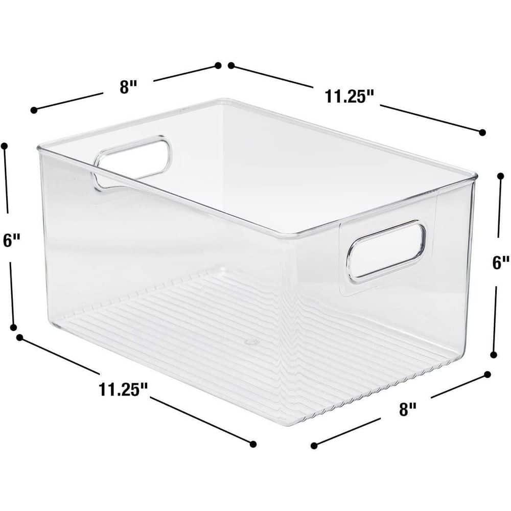Sorbus Sorbus Large Plastic Kitchen, Pantry, and Fridge Storage Bins with Handles 2 Pack