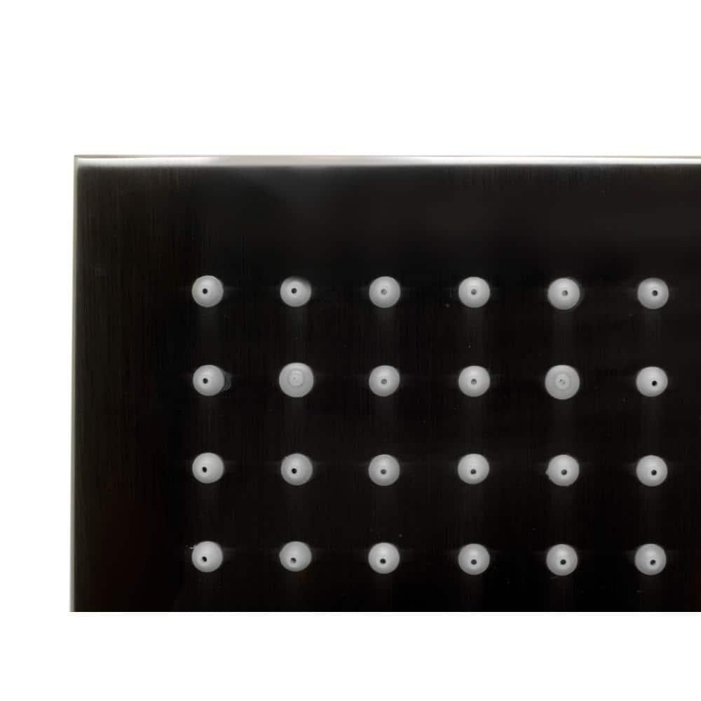 Rain Fixed Shower Head 1.8 GPM GPM with Temperature-based LED