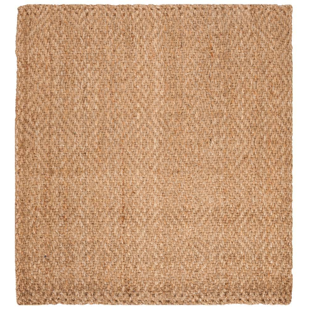 Natural Fiber NF181 Hand Woven Area Rug - Natural/Natural - 5'x5' - Safavieh.