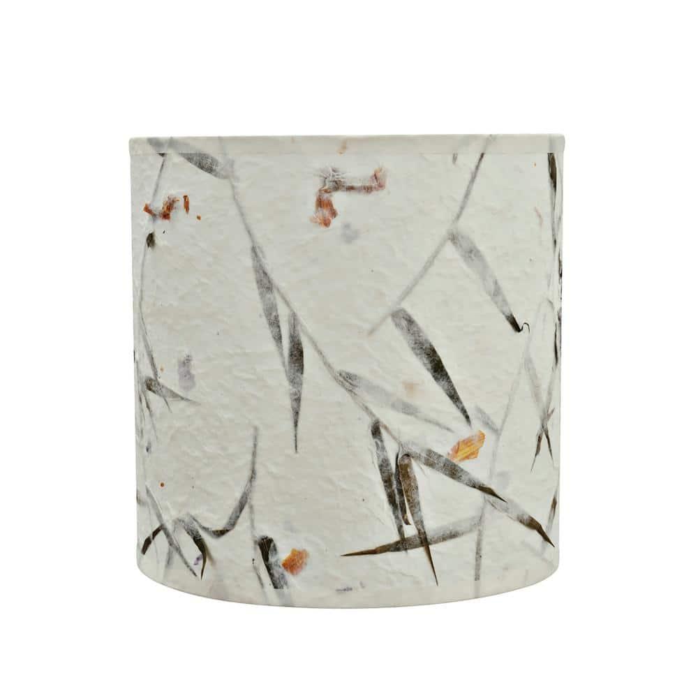 Aspen Creative 31223 Transitional Drum (Cylinder) Shaped Spider Construction Lamp Shade in Off White, 8" wide (8" x 8" x 8")