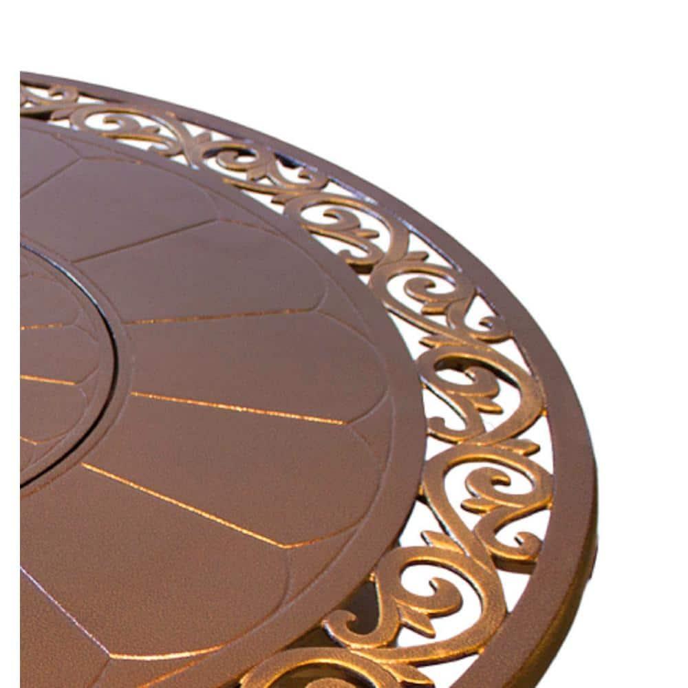 Ebern Designs Sorrels Aluminum Propane Fire Pit Table