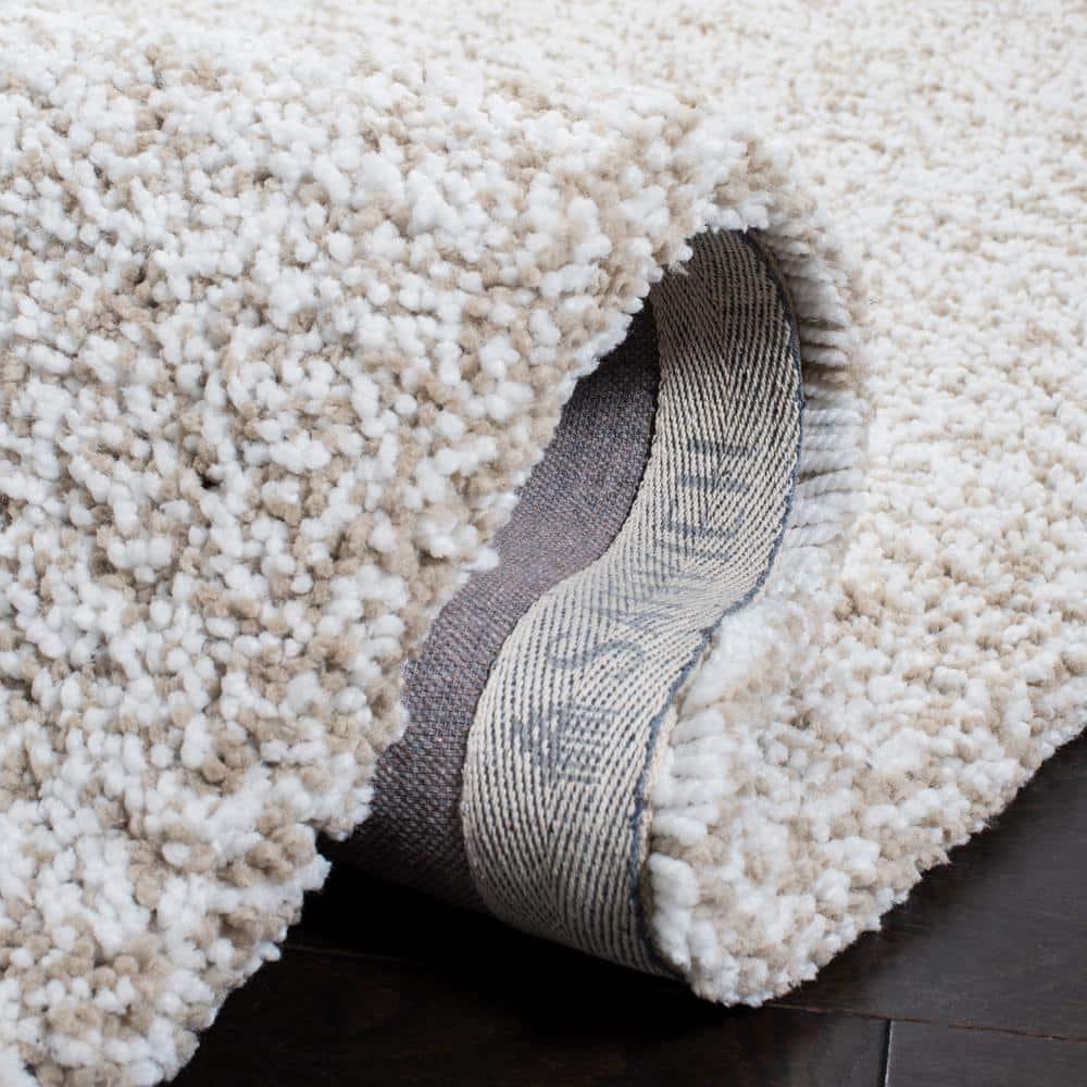 Ultimate Shag SGU211 Hand Tufted Indoor Area Rug - Sand/Ivory - 4'x6' - Safavieh.