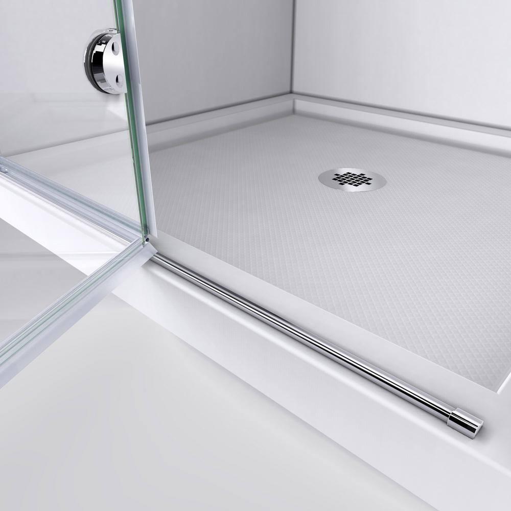 DreamLine Aqua Fold 32" W x 72" H Frameless Square Hinged Shower Enclosure with Base Included DL-6529C-88-01