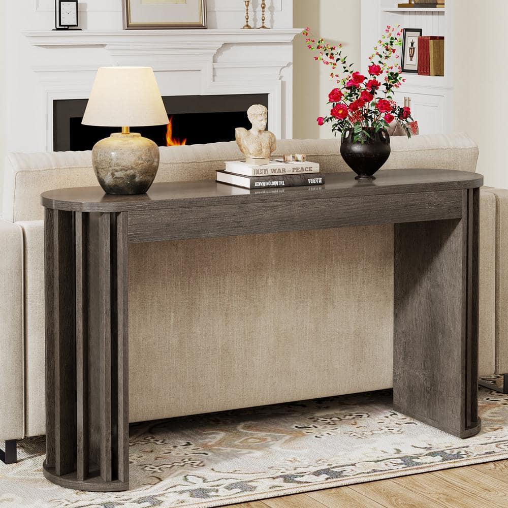 Millwood Pines 70.9" Console Table For Entryway, Farmhouse Wood Sofa Couch Tale