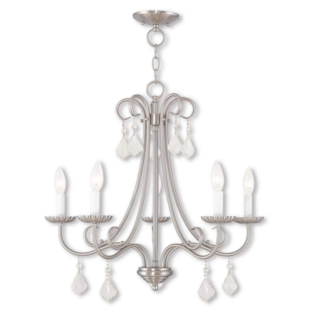 Livex Lighting Daphne 5 - Light Chandelier in  Brushed Nickel