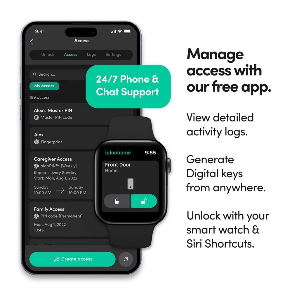 igloohome Smart Padlock Lite (Black), SP3B