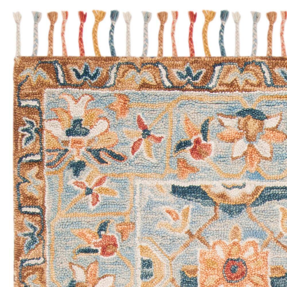 Aspen APN110 Hand Tufted Area Rug - Grey/Navy - 5'x5' - Safavieh.