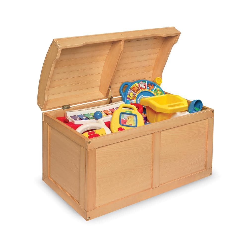 Badger Basket Hardwood Barrel Top Toy Chest - Natural