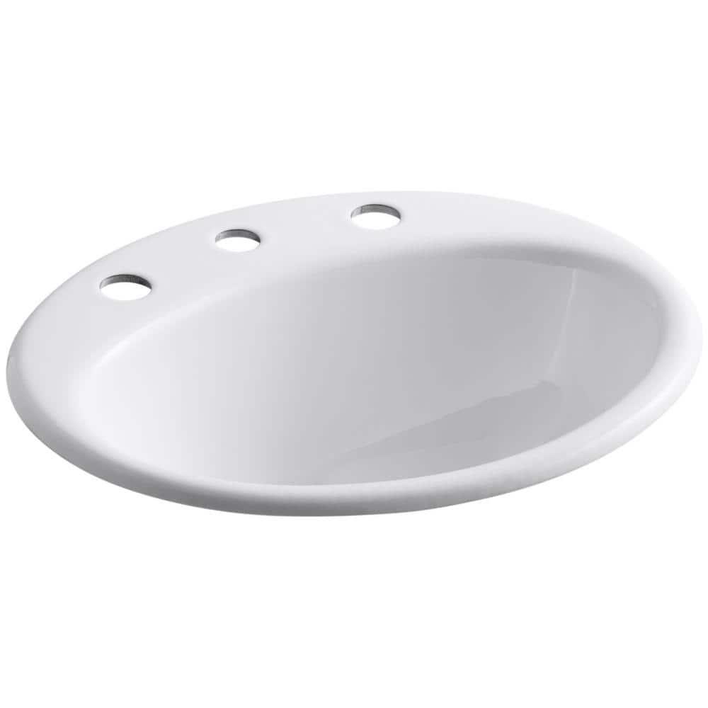 Farmington Self Rimming Bathroom Sink with Center