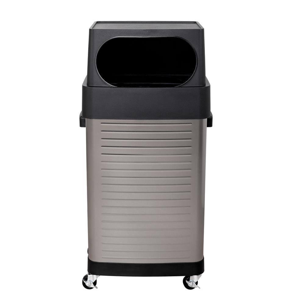 Seville Classics UltraHD 17-Gal. Commercial Stainless Steel Trash Bin