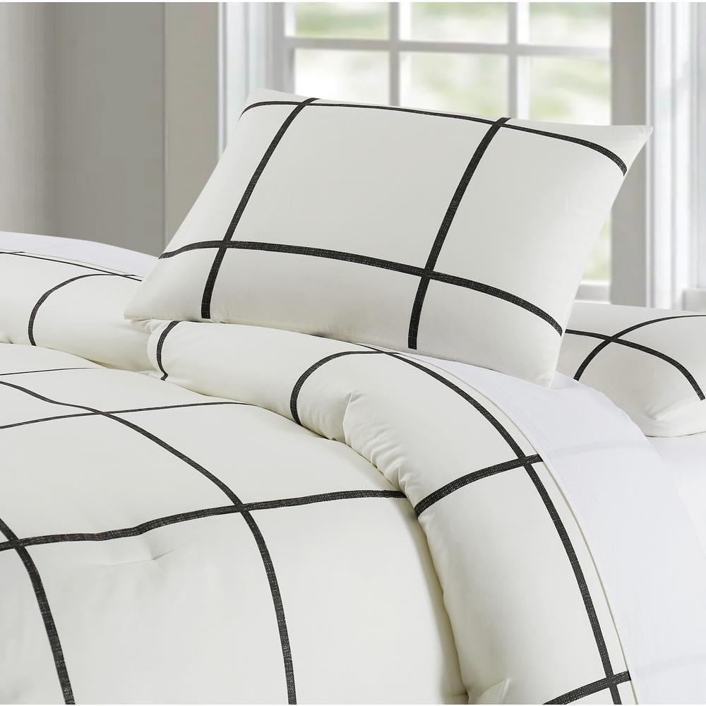 Truly Soft Checkered Comforter Set