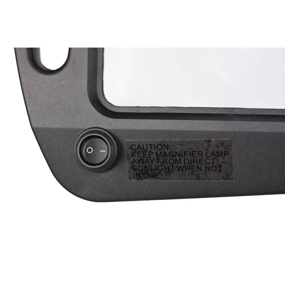 DAYLIGHT24 Floor Standing Magnifying Glass with Light and Stand Full Page Magnifier for Reading, Lighted Crafting Magnifier - Black