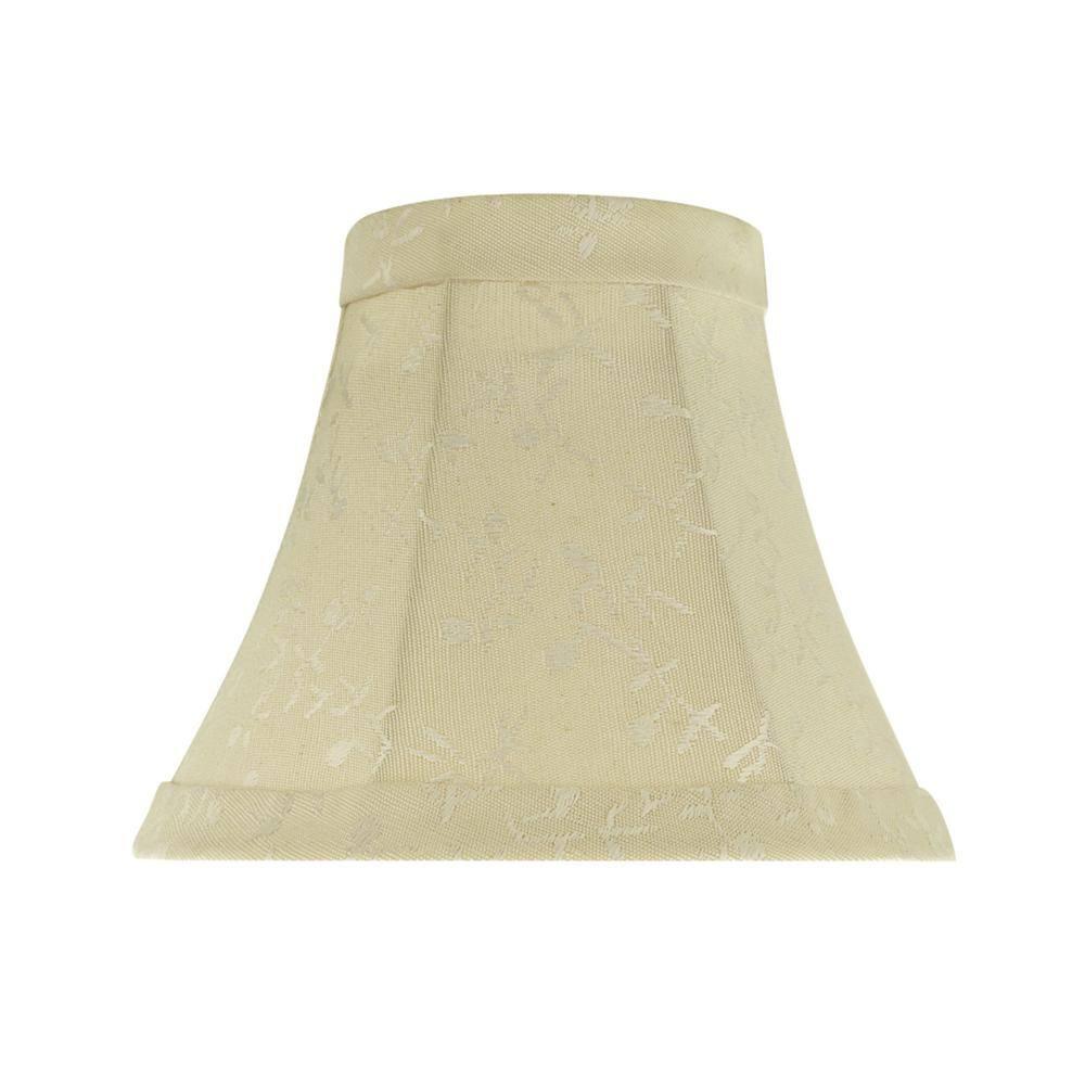Aspen Creative Corporation 5'' H Jacquard Textured Fabric Bell Lamp Shade (Set of 9)