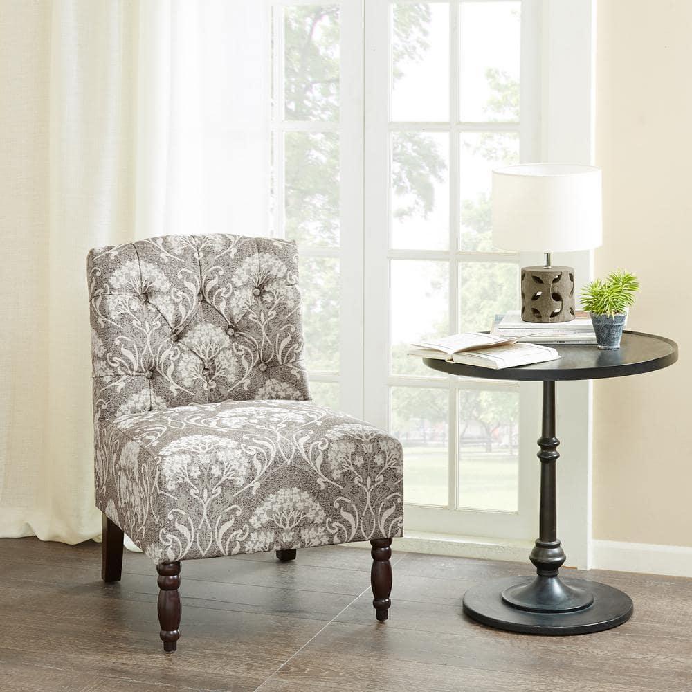 Home Essence Alyssa Tufted Upholstered Armless Accent Chair