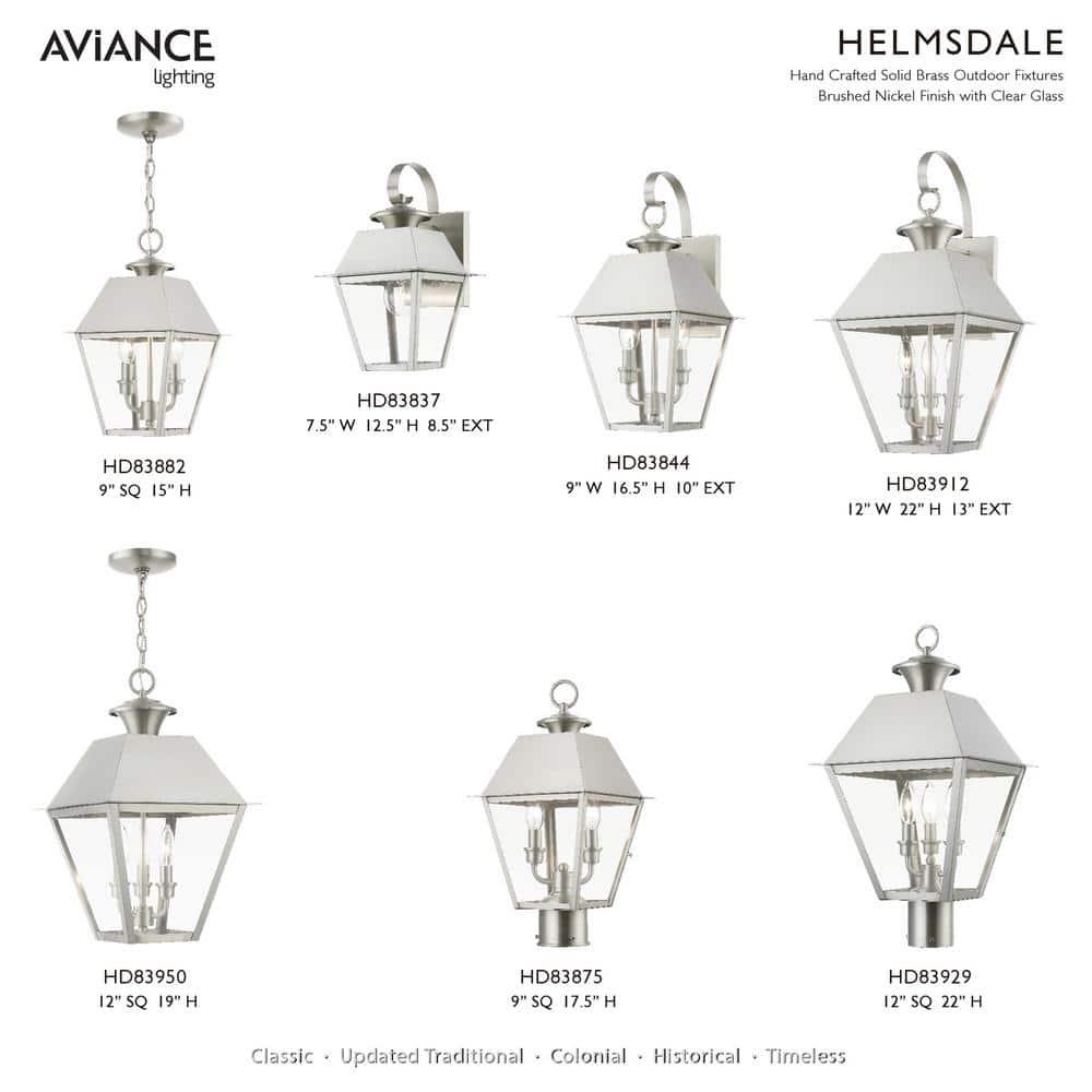 Livex Lighting Wentworth 3 - Light Pendant in  Brushed Nickel