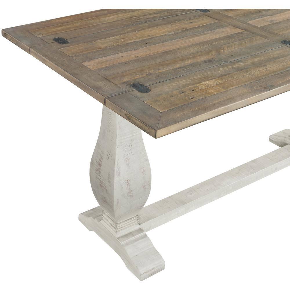Martin Svensson Home Napa Solid Wood Flip Top Sofa Table White Stain and Natural