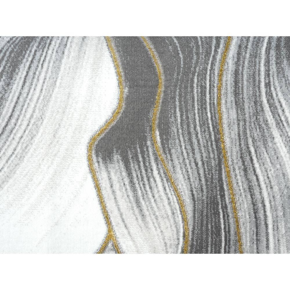 Abani Luna Collection Area Rug Mid Century Modern Bedroom Living Room Decor Floor Rug 6 x 9 Grey