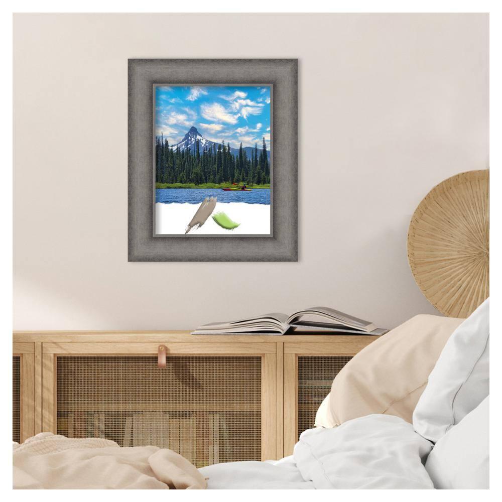 Amanti Art Burnished Concrete Wood Picture Frame Opening Size 11x14 in.