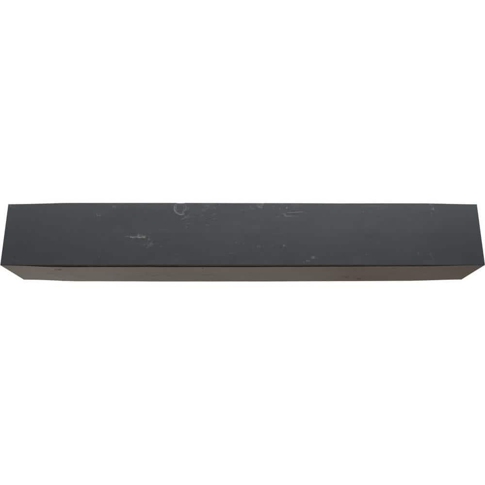 6"W x 12"H x 12'L 3-Sided (U-beam) Knotty Pine Endurathane Faux Wood Ceiling Beam, Aged Ash