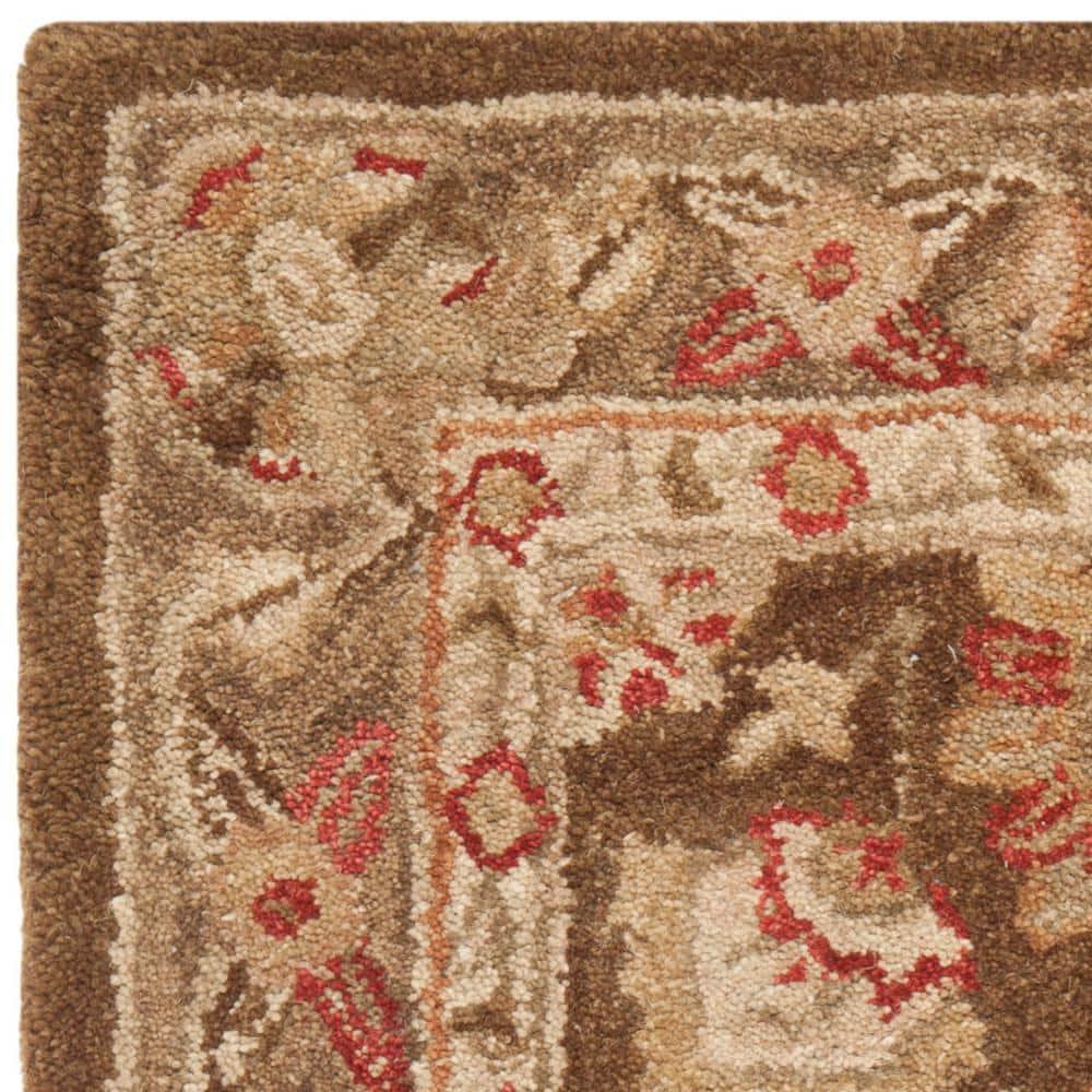 SAFAVIEH Anatolia Venice Traditional Wool Area Rug, Brown/Green, 2' x 3'