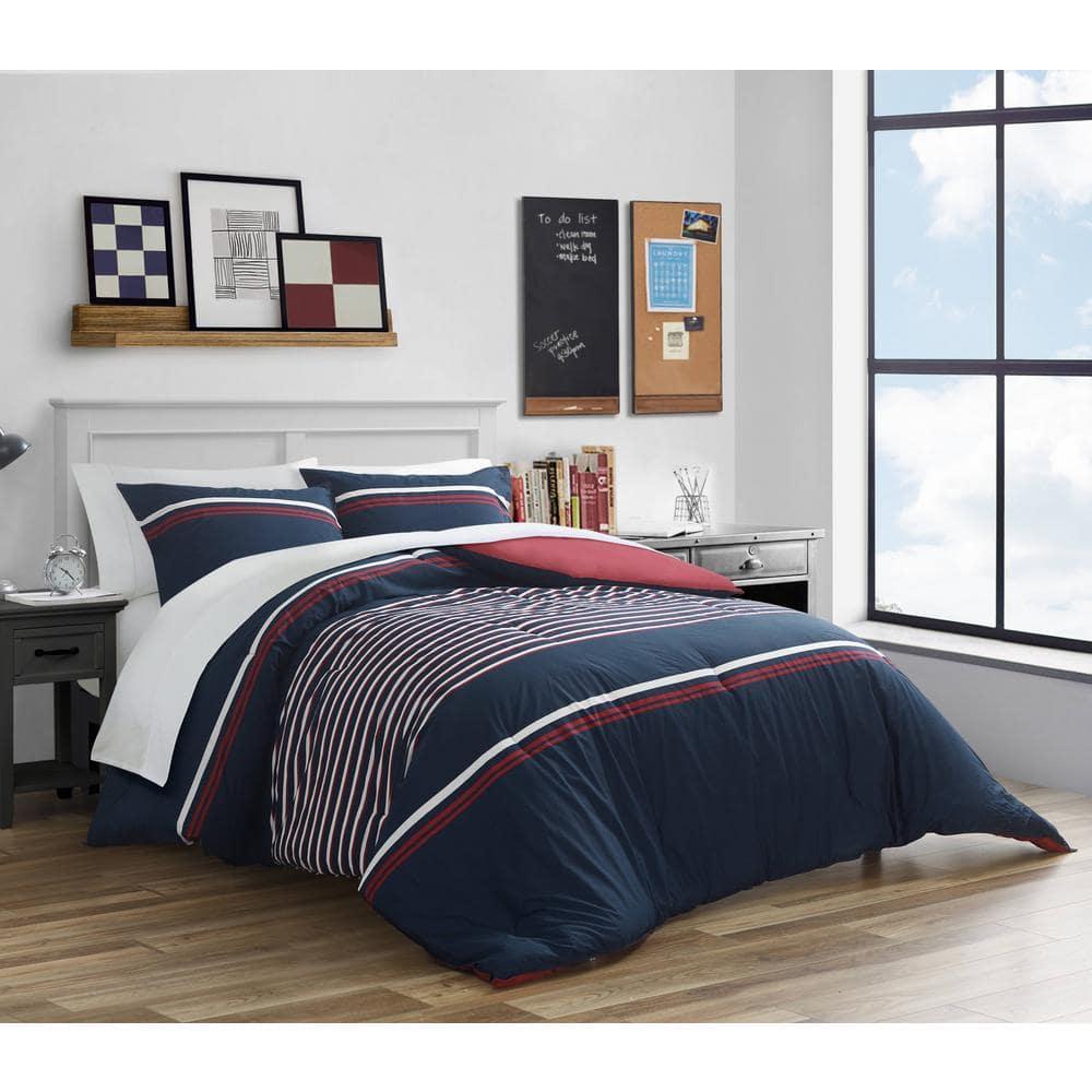 Nautica Nautica Mineola Cotton Navy Comforter Set