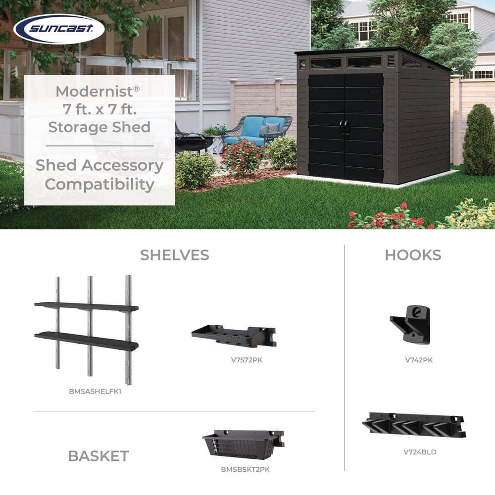 Suncast Suncast Modernist 7 ft. W x 7 ft. D Resin Storage Shed