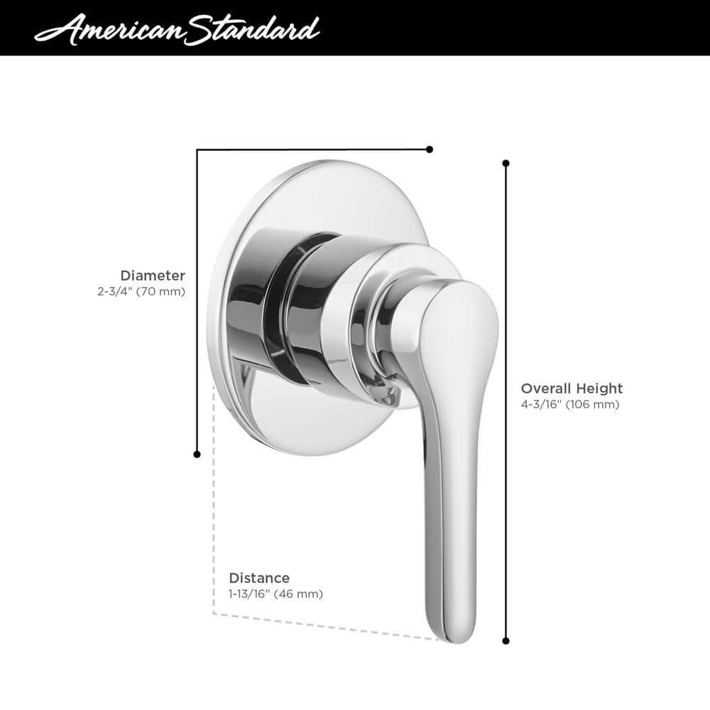 Studio S 1-Handle Wall-Mount Diverter Valve Trim Kit in Brushed Nickel (Valve Not Included)