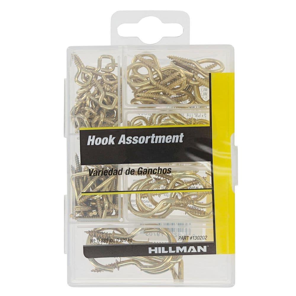 Small Brass Screw Eye Assorted Kit (121-Pack)