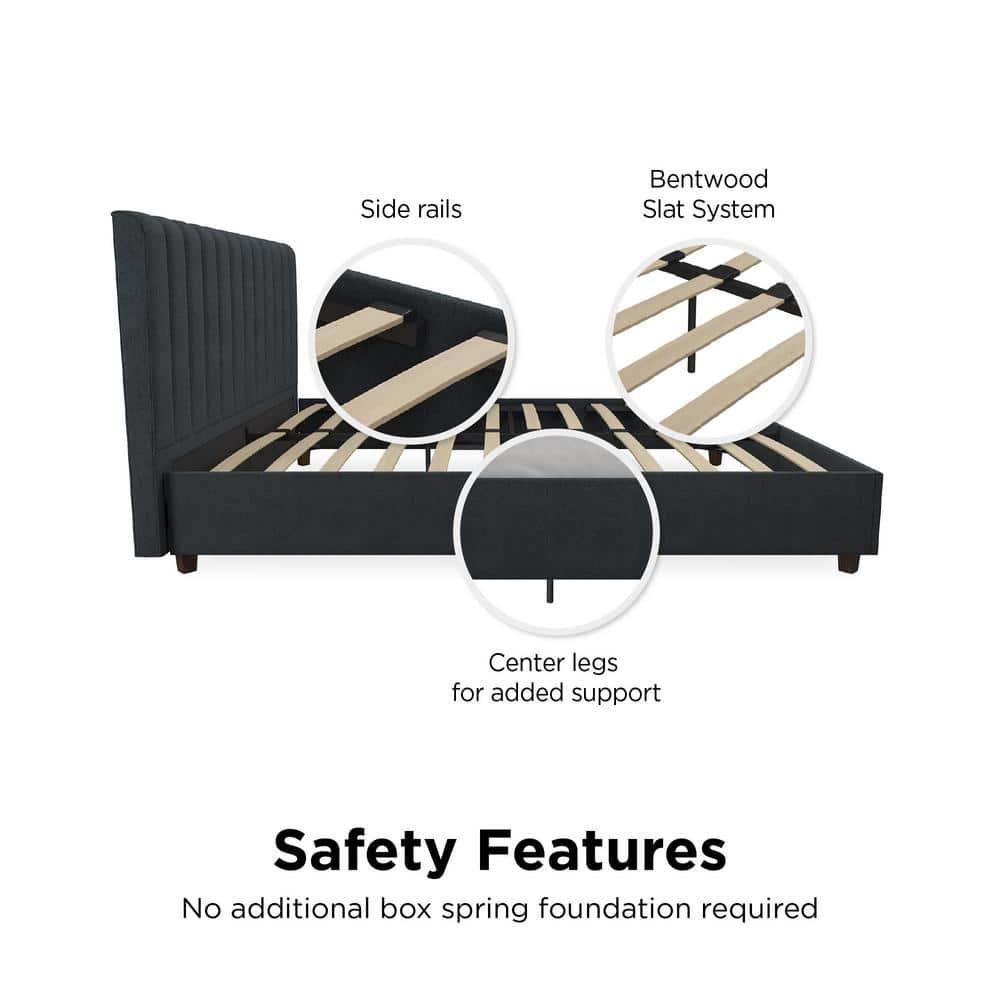 Brittany Tufted Upholstered Platform Bed