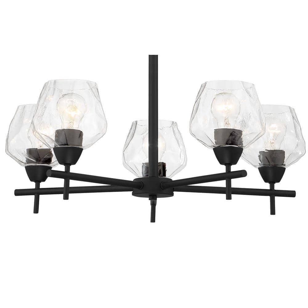 5 Light Chandelier-Coal Finish    -Traditional Installation Minka Lavery 2175-66A