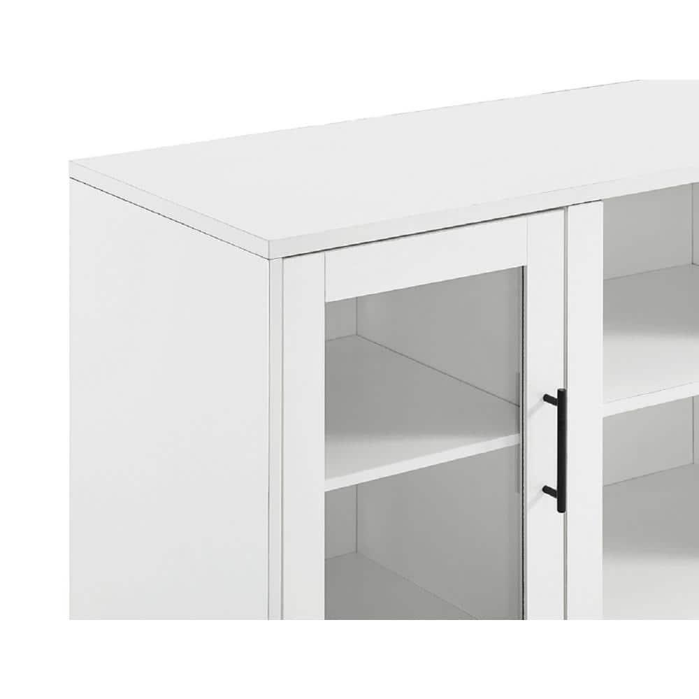 Walker Edison Modern 2-Door TV Stand for TVs up to 58", White