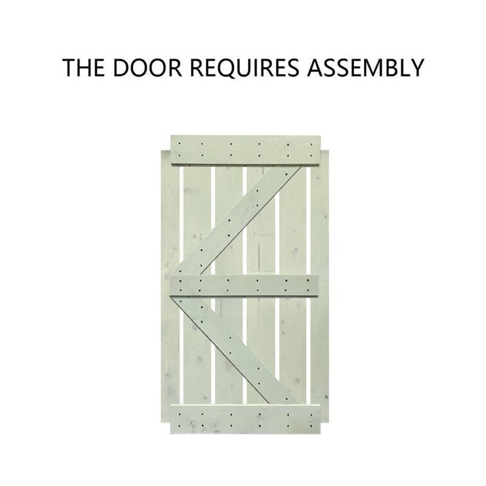 Calhome 84'' Solid Wood Barn Doors Barn Door | Wayfair