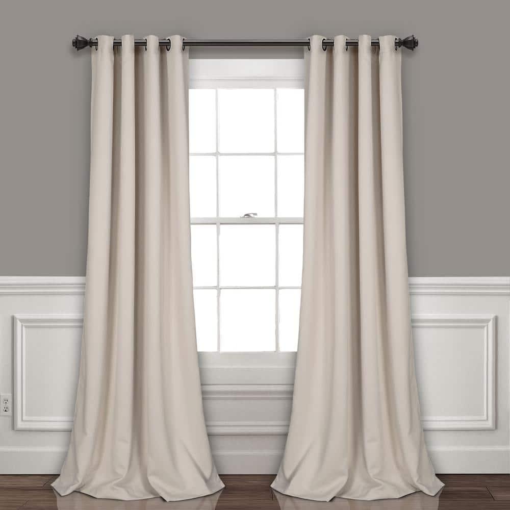 Lush Decor Insulated Polyester Blackout Curtain Pair (Set of 2)