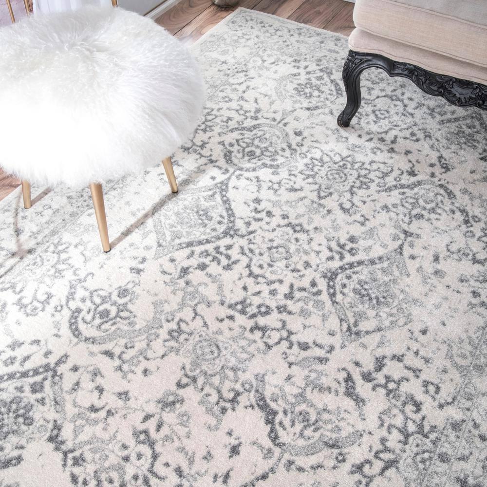nuLOOM Vintage Abstract Transitional Area Rugs, Off-White