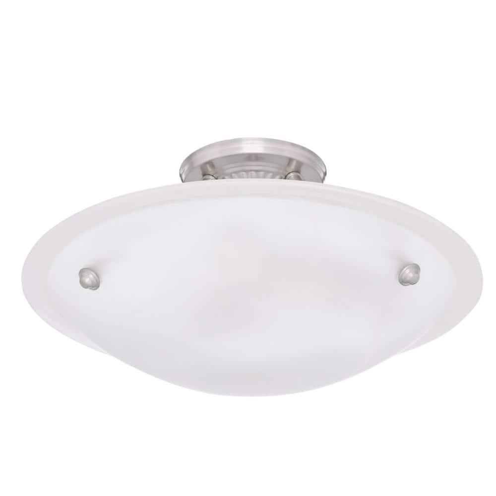 Livex Lighting - Oasis - 3 Light Flush Mount in Contemporary Style - 16 Inches