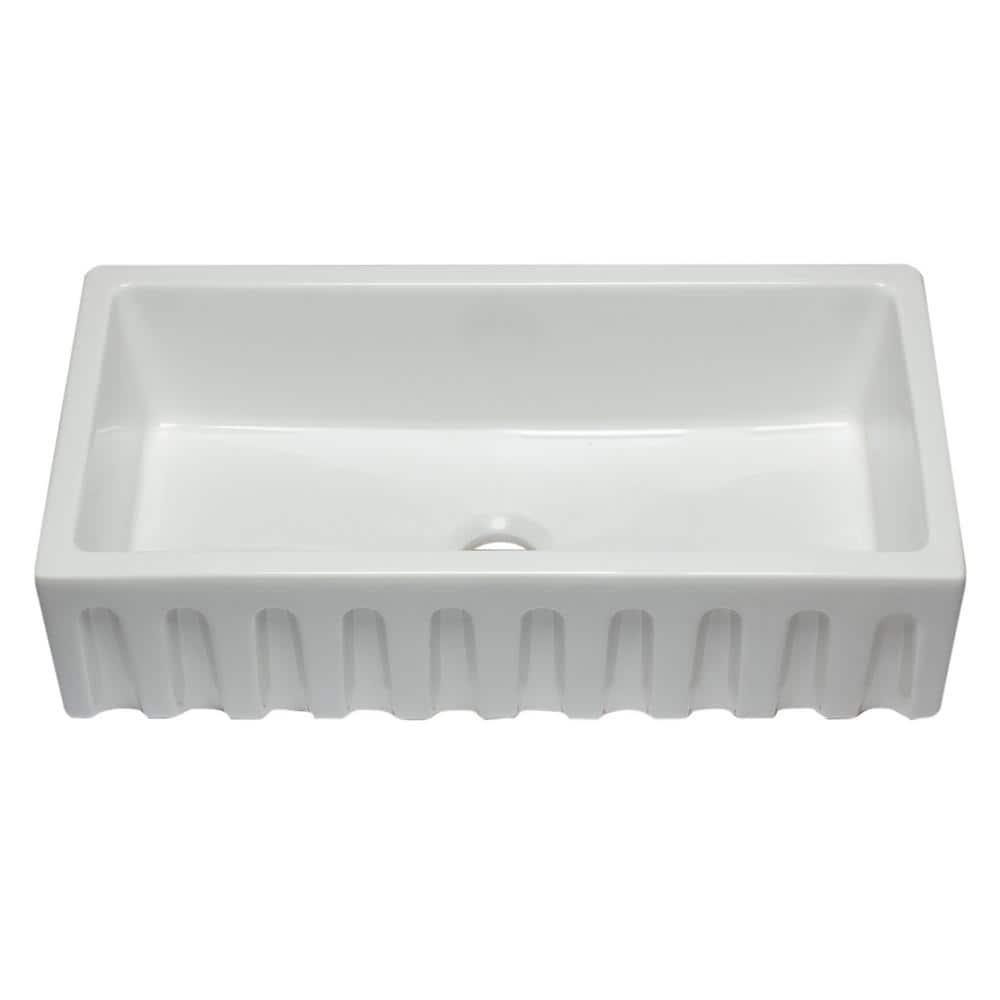 36'' L Farmhouse / Apron Single Bowl Fireclay Kitchen Sink